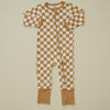 Bamboo Zip Romper | Golden Coast Check