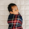 Stretchy Swaddle Blanket | Christmas Plaid