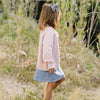 Pink Pointelle Button Down Cardigan