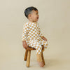 Bamboo Zip Romper | Golden Coast Check