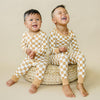 Bamboo Zip Romper | Golden Coast Check