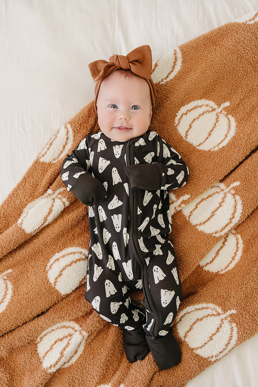 Bamboo Zip Romper | Spooky