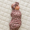 Stretchy Swaddle Blanket | Antique Floral Ribbed