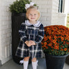 Smocked Dress | Navy Plaid