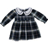 Smocked Dress | Navy Plaid
