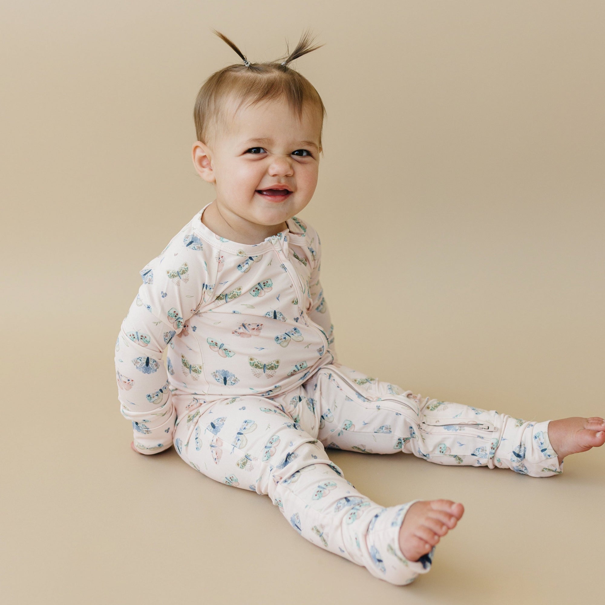 Bamboo Zip Romper | Luna Moths