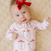 Bamboo Zip Romper | Pink Nutcracker