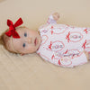 Bamboo Zip Romper | Pink Nutcracker