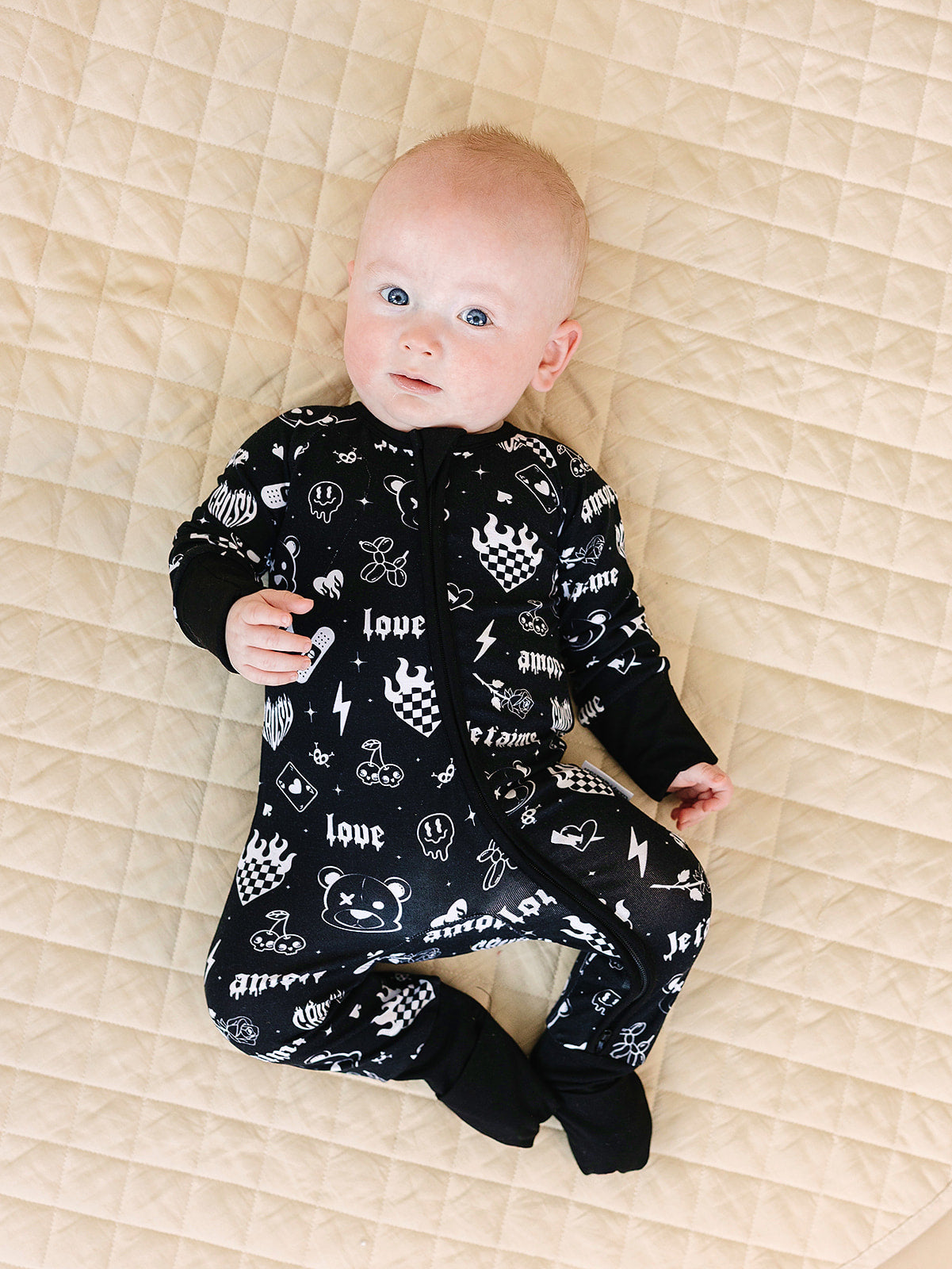 Bamboo Zip Romper | Wild Heart – Dolly Lana