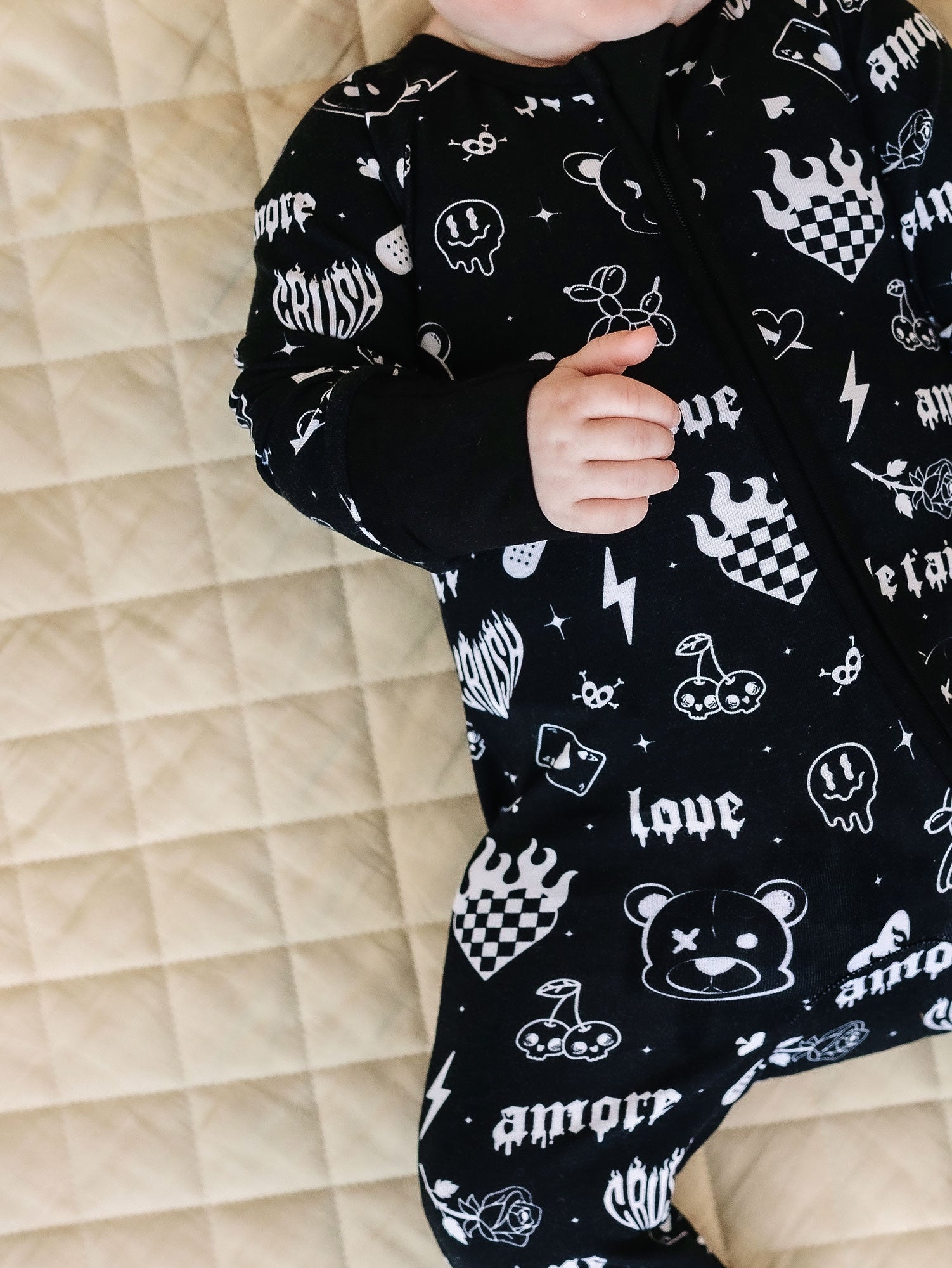 Bamboo Zip Romper | Wild Heart – Dolly Lana