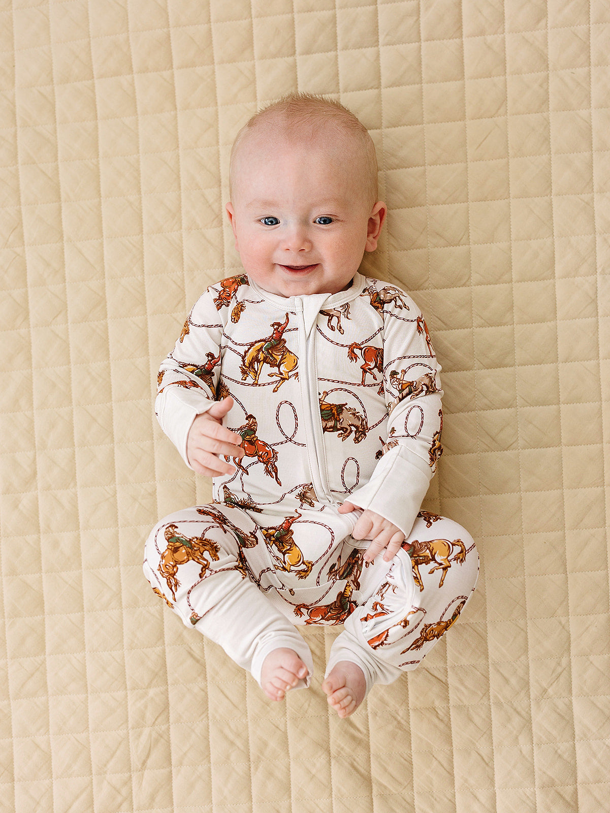 Bamboo Zip Romper - Rodeo Club | Dolly Lana – Dolly Lana
