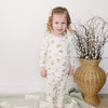 Two-Piece Pajama Set | Pink Bunny Ribbed