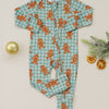 Bamboo Zip Romper | Gingerbread Gingham