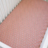 Muslin Crib Sheet | Vintage Pink Floral