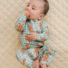 Bamboo Zip Romper | Gingerbread Gingham