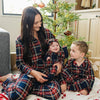 Bamboo Zip Romper | Christmas Plaid