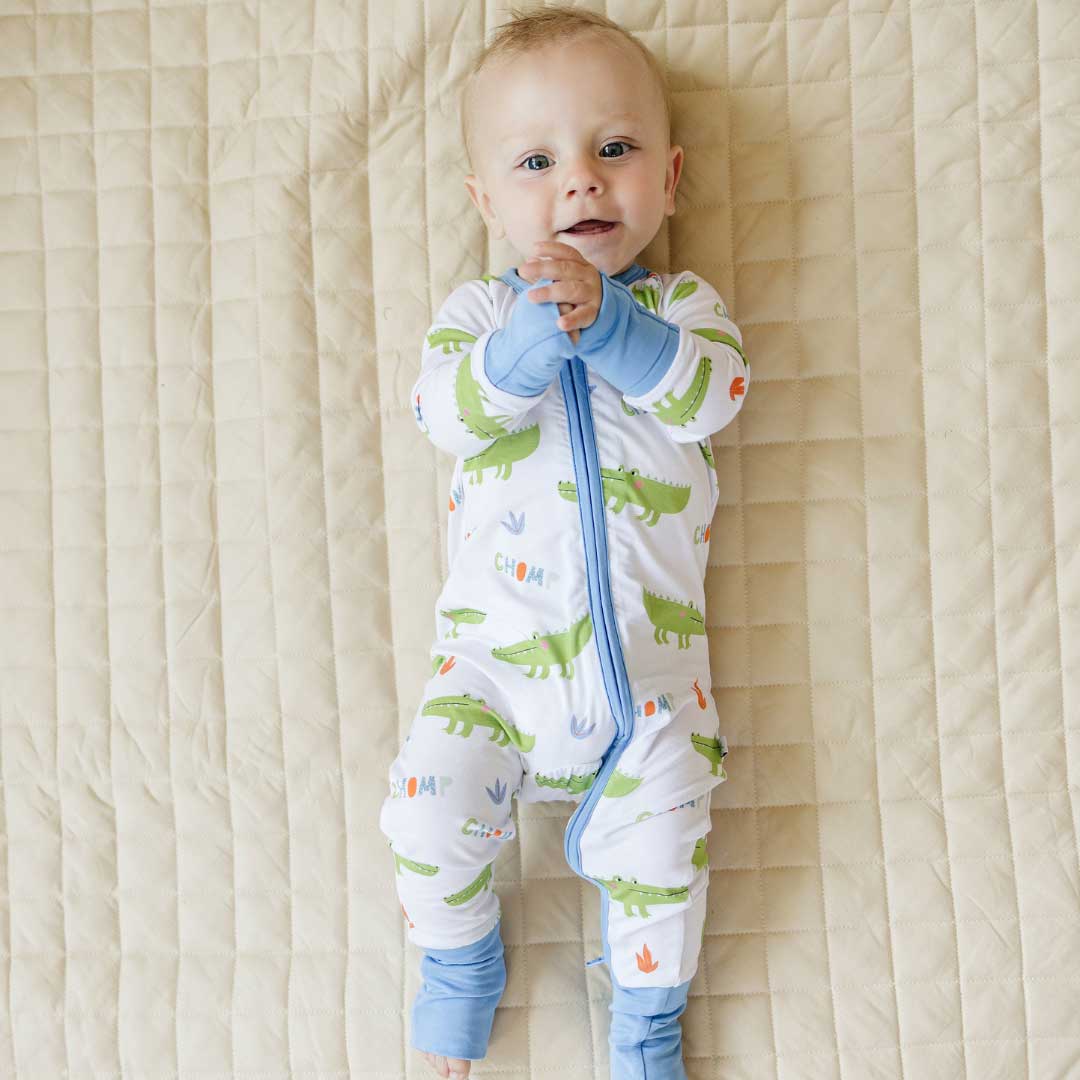 Bamboo Baby Sleeper - Alligator | Dolly Lana – Dolly Lana