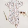 Bamboo Zip Romper | Pale Pink Floral
