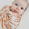 Bamboo Muslin Swaddle in Tiger Stripe