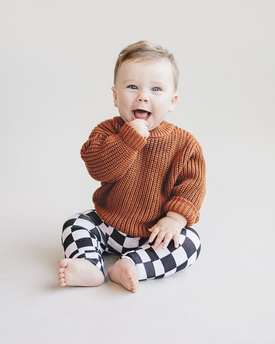 Rust chunky sweater discount
