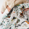 Muslin Swaddle Blanket | National Parks (Mini Pattern)