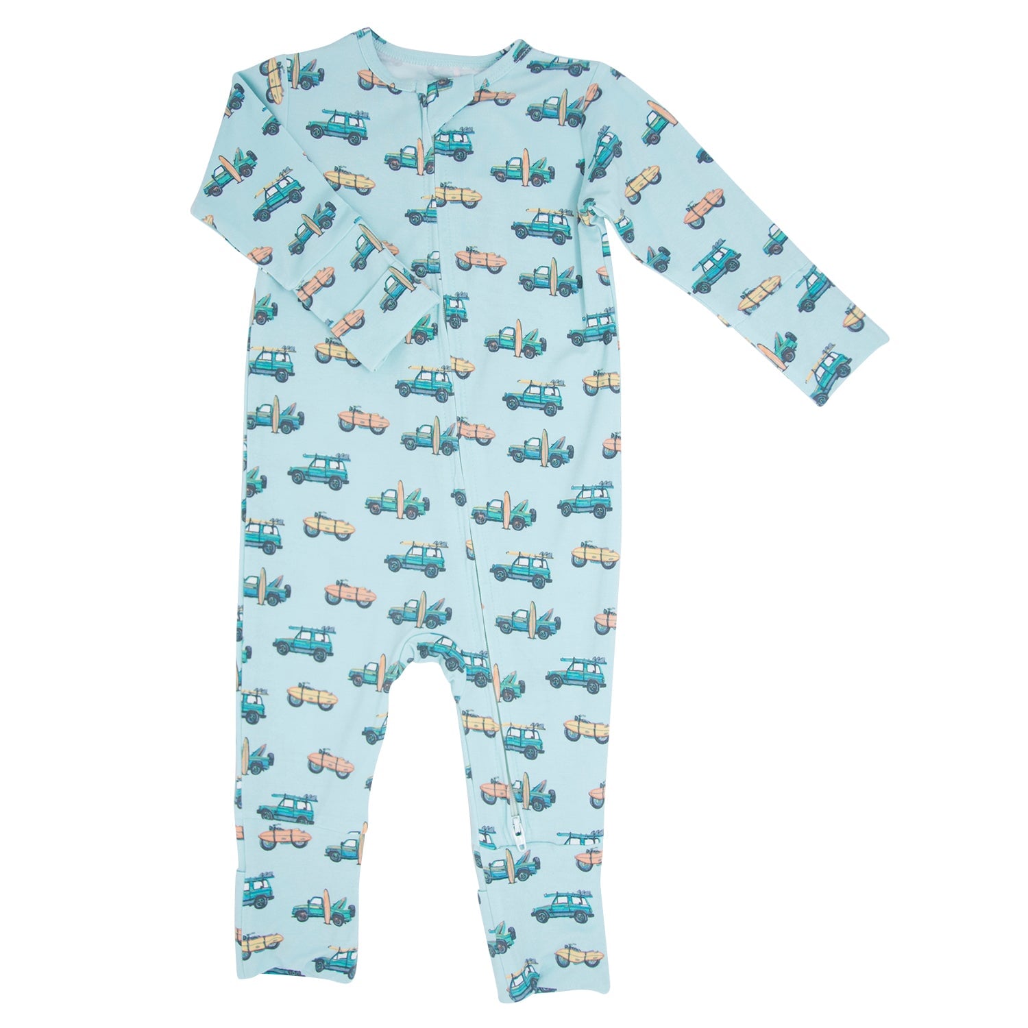 Bamboo Zip Romper | Surfing Beach