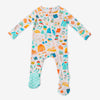 Zippered Footie | Cozy Cats & Dogs