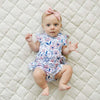 Bodysuit Twirl Dress | Blue Floral