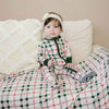 Stretchy Swaddle Blanket | Green Christmas Plaid