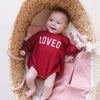Sweatshirt Romper - Loved