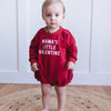 Sweatshirt Romper | Little Valentine
