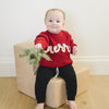 Chunky Knit Sweater | Merry Hand Embroidered
