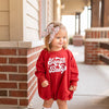 Sweatshirt Romper | Santa Baby