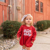 Sweatshirt Romper | Santa Baby
