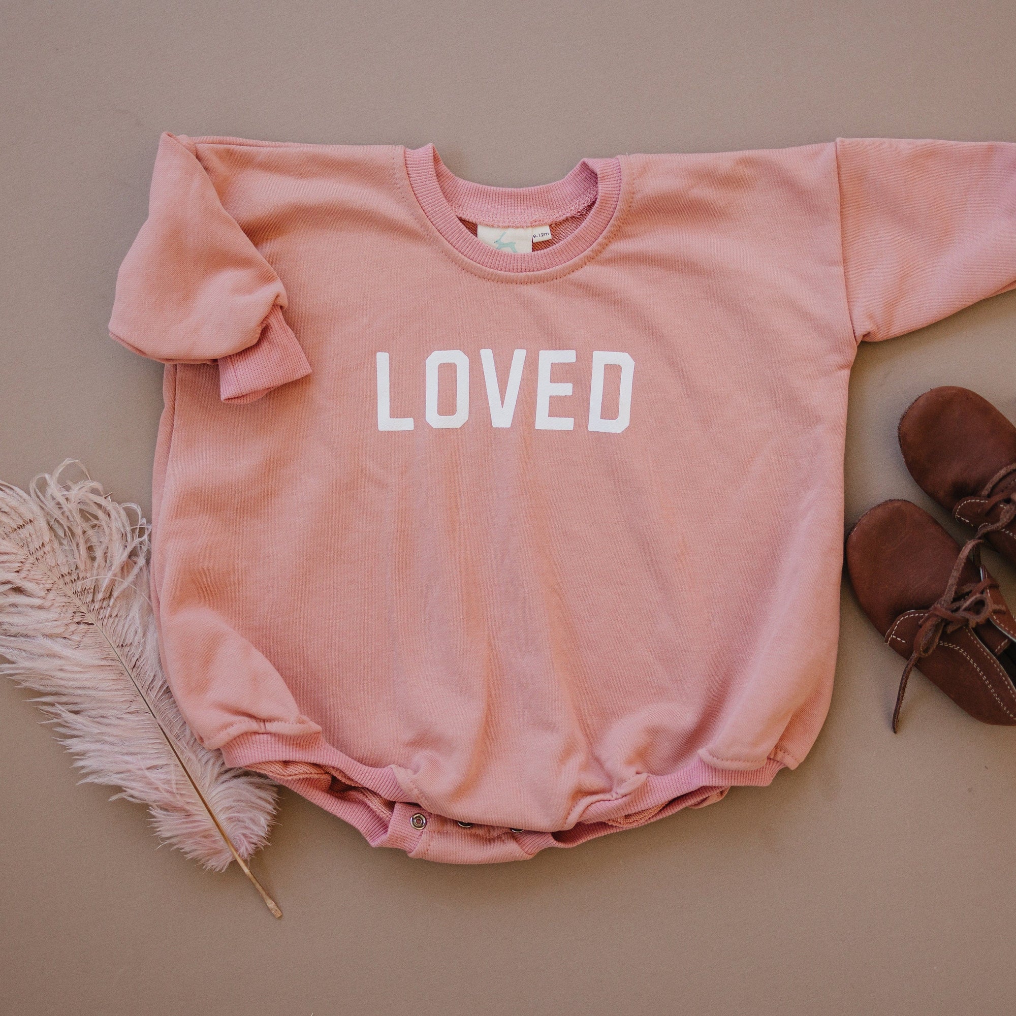 Sweatshirt Romper - Loved