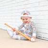 Bamboo Zip Romper | Smiley Baseball
