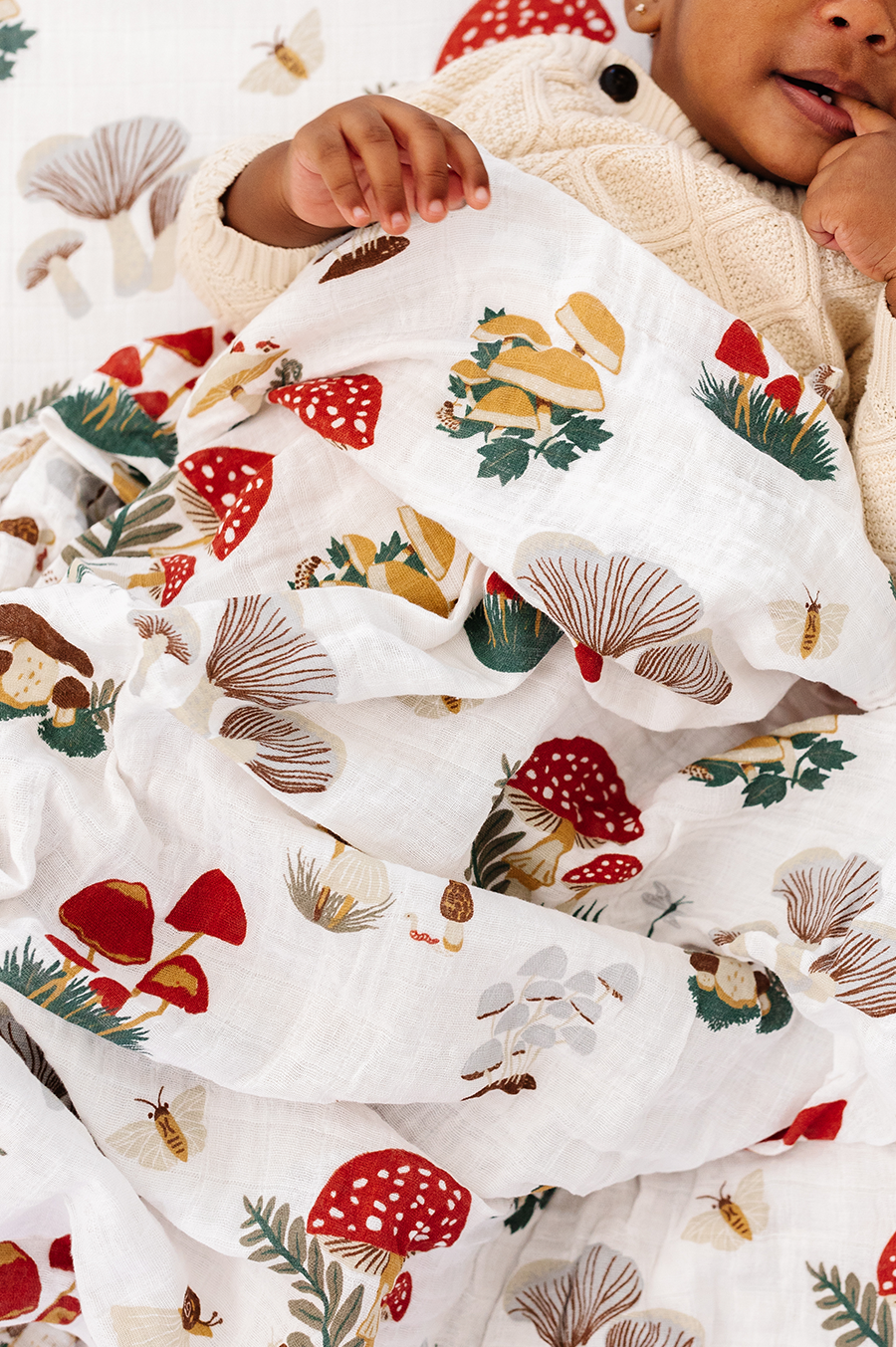 Muslin Swaddle | Mushroom