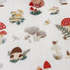 Muslin Crib Sheet | Mushroom