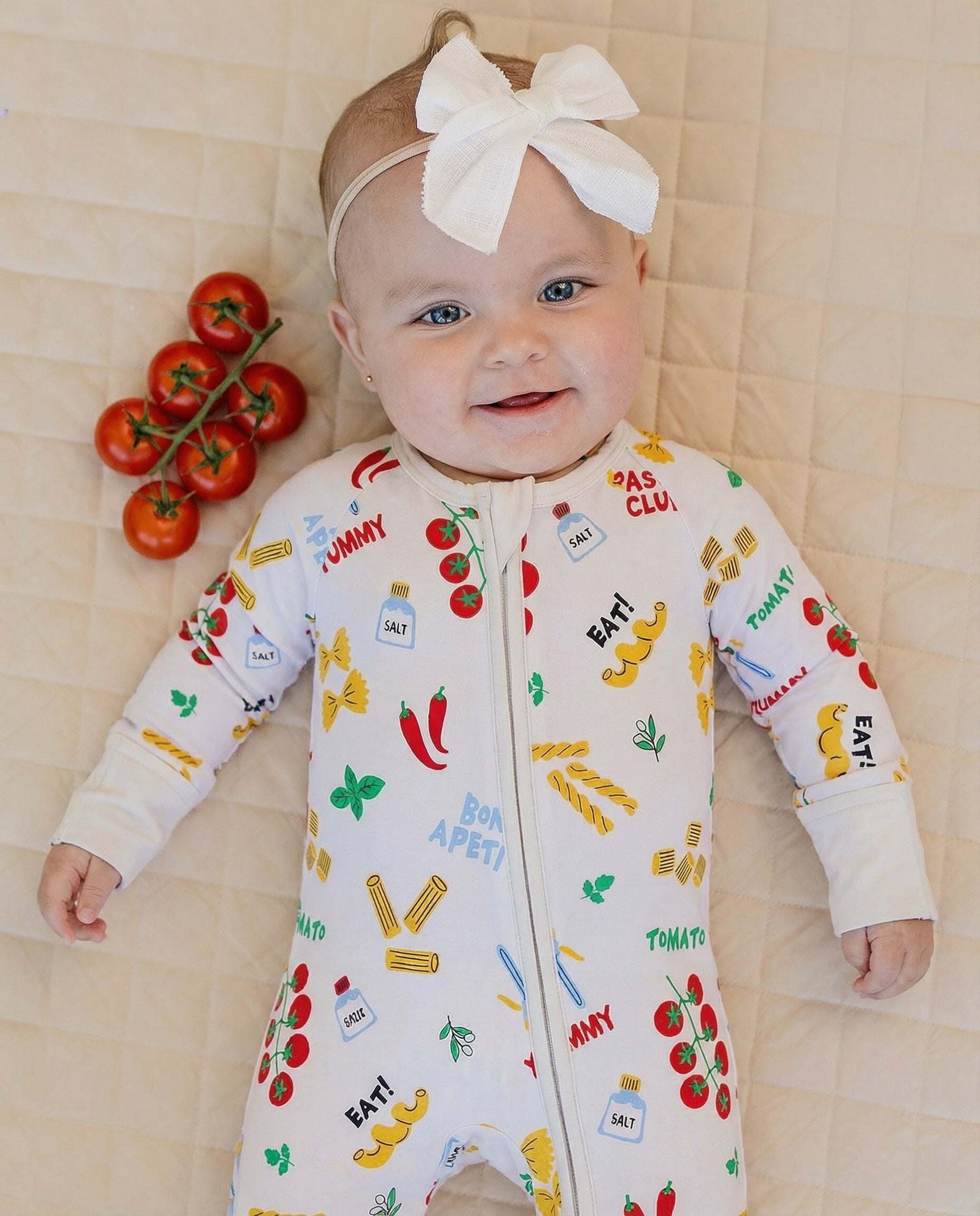 Bamboo Zip Romper | Pasta Club