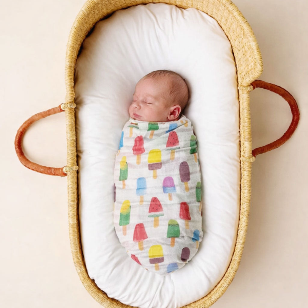 Bamboo Muslin Swaddle - Popsicle