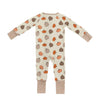 PREORDER - Bamboo Zip Romper | Pumpkins Beige