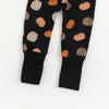 Bamboo Zip Romper | Pumpkins Black