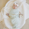 Muslin Swaddle Blanket | Sage Ditsy Floral