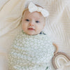 Muslin Swaddle Blanket | Sage Ditsy Floral