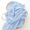 Cotton Muslin Swaddle Blanket - Sky Blue