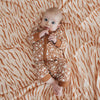 Bamboo Muslin Swaddle in Tiger Stripe