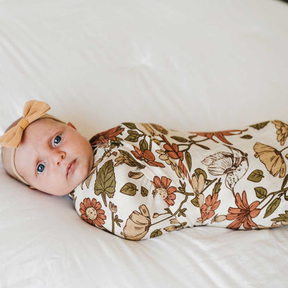 Bamboo Muslin Swaddle - Bohemian Blooms