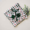 Zippered Footie | Christmas Plaid