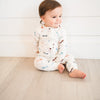Bamboo Zip Romper | Vintage Airplane