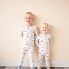 Bamboo Zip Romper | Vintage Airplane